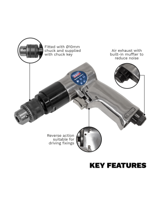 Reversible Air Drill 10mm