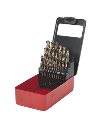 HSS Cobalt Split Point Fully Ground Drill Bit Set 25pc Metric