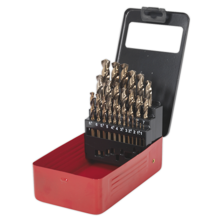 HSS Cobalt Split Point Fully Ground Drill Bit Set 25pc Metric