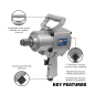 Twin Hammer Air Impact Wrench 1"Sq Drive