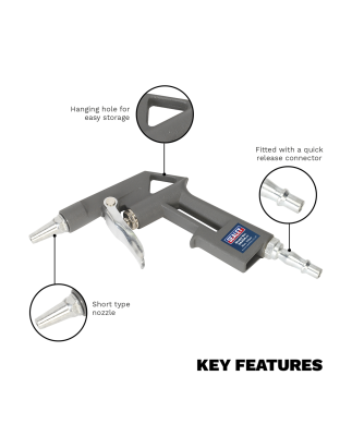 Air Blow Gun with Quick Release Connector