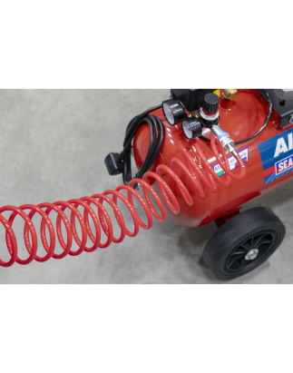 PE Coiled Air Hose with Couplings 5m x 5mm