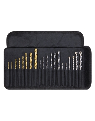 1/4"Hex Shank Assorted Drill Bit Set 20pc