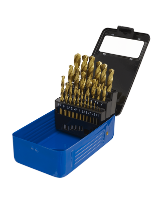 HSS Fully Ground Drill Bit Set 25pc DIN 338 Metric