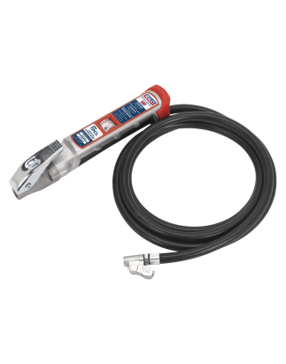 Professional Tyre Inflator with 2.5m Hose & Clip-On Connector