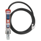 Professional Tyre Inflator with 2.5m Hose & Clip-On Connector