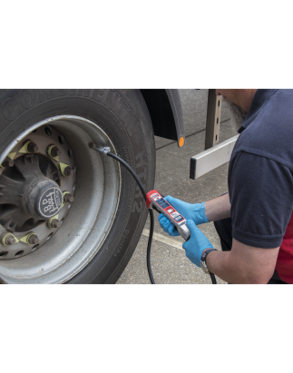 Professional Tyre Inflator with 2.5m Hose & Clip-On Connector