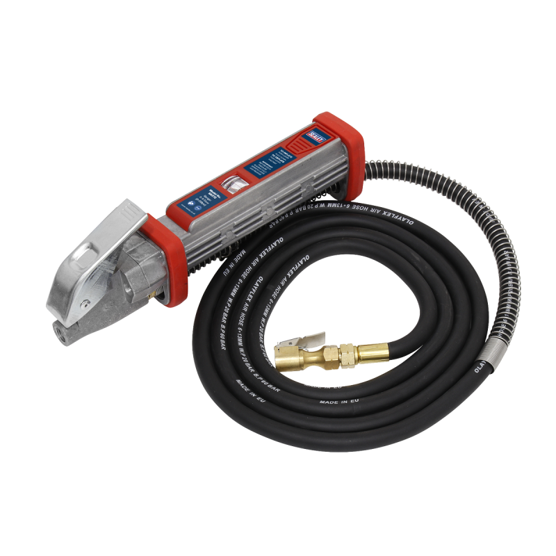 Tyre Inflator 2.7m Hose with Clip-On Connector