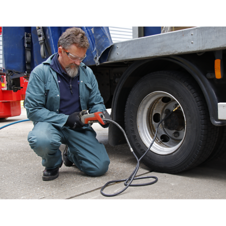 Digital Tyre Inflator 2.7m Hose with Clip-On Connector