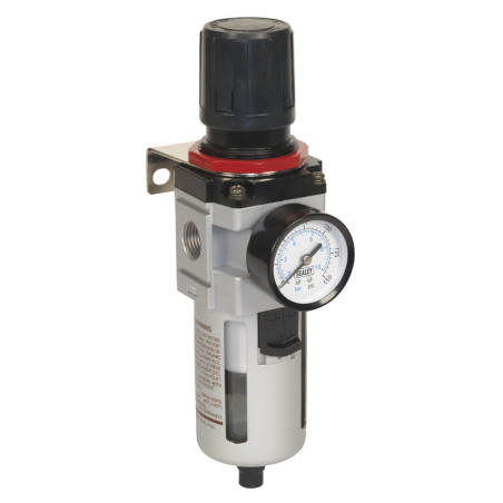 High Flow Air Filter/Regulator with Gauge