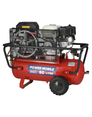 50L Belt Drive Air Compressor with Petrol Engine 5.5hp