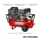 50L Belt Drive Air Compressor with Petrol Engine 5.5hp