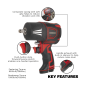 Premier Twin Hammer Composite Air Impact Wrench 1/2"Sq Drive