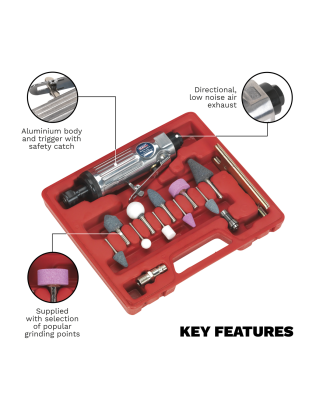 Air Die Grinder Kit 16pc