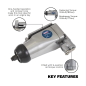 Butterfly Air Impact Wrench 3/8"Sq Drive