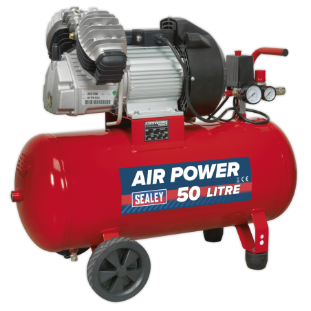 50L V-Twin Direct Drive Air Compressor 3hp