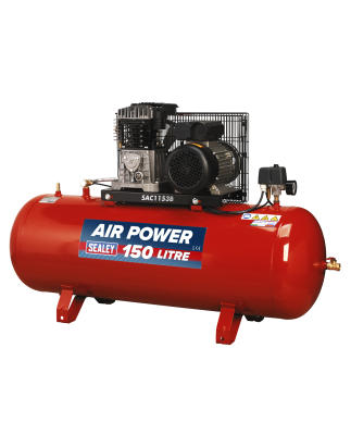 150L Belt Drive Air Compressor with Cast Cylinders 3hp