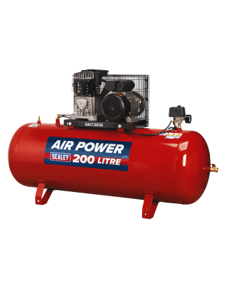 200L Belt Drive Air Compressor with Cast Cylinders 3hp