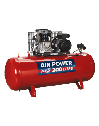 200L Belt Drive Air Compressor with Cast Cylinders 3hp