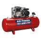 200L Belt Drive Air Compressor with Cast Cylinders 3hp