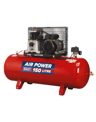 150L Belt Drive Air Compressor with Cast Cylinders 3hp