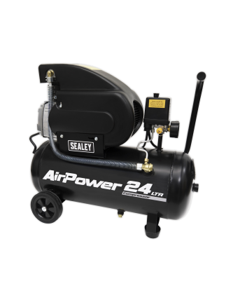 Compresseur d'air à entraînement direct 24L 2hp