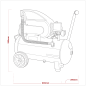 24L Direct Drive Air Compressor 2hp