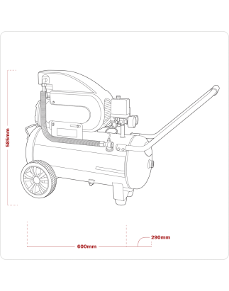 24L Direct Drive Air Compressor 2hp