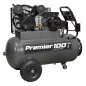 Premier 100L Belt Drive Air Compressor with Front Control Panel 3hp