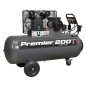 Premier 200L Belt Drive Air Compressor with Front Control Panel 3hp 415V 3ph