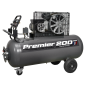 Premier 200L Belt Drive Air Compressor with Front Control Panel 3hp 415V 3ph