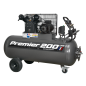 Premier 200L Belt Drive Air Compressor with Front Control Panel 3hp 415V 3ph