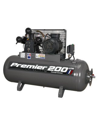 Premier 200L Belt Drive Air Compressor 5.5hp 3ph