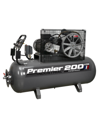 Premier 200L Belt Drive Air Compressor 5.5hp 3ph