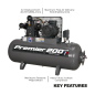 Premier 200L Belt Drive Air Compressor 5.5hp 3ph