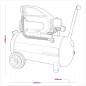 50L Direct Drive Air Compressor 2hp