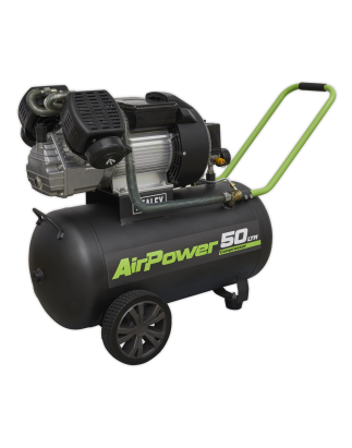 Compresseur d'air à entraînement direct V-Twin 50L 3hp