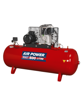 500L Belt Drive Air Compressor with Cast Cylinders 7.5hp 3ph 2-Stage