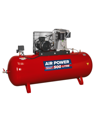 500L Belt Drive Air Compressor with Cast Cylinders 7.5hp 3ph 2-Stage