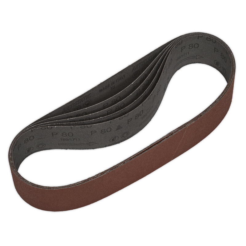 Sanding Belt 50 x 686mm 80Grit Pack of 5