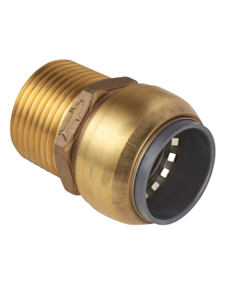 SharkBite® Brass Straight Adaptor 15mm x 1/2"BSPT