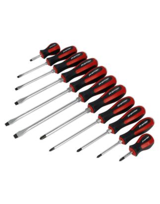 Screwdriver Set 11pc Hammer-Thru