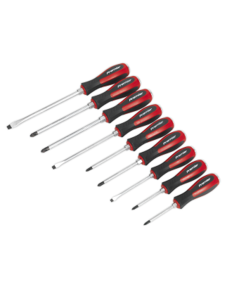 Screwdriver Set 9pc Hammer-Thru