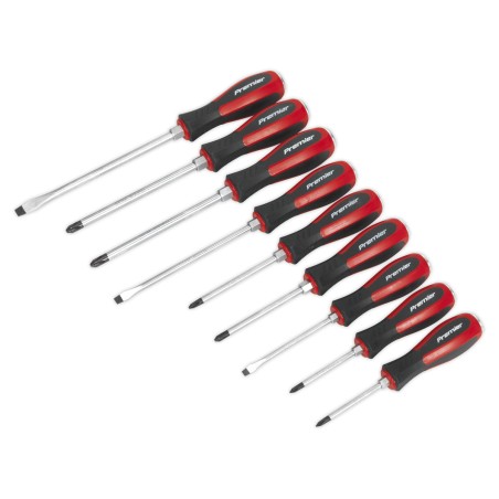 Screwdriver Set 9pc Hammer-Thru