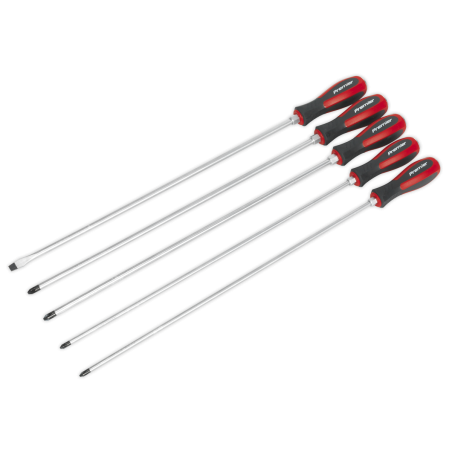 Screwdriver Set 5pc Hammer-Thru 450mm