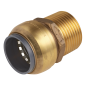 SharkBite® Brass Straight Adaptor 22mm x 3/4"BSPT