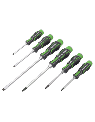 Hammer-Thru Screwdriver Set Hi-Vis Green 6pc