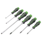 Hammer-Thru Screwdriver Set Hi-Vis Green 6pc