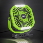 4-Speed Portable Clip Fan with Worklight 8"