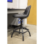 Premier Industrial Pneumatic Workshop Stool with Adjustable Height Swivel Seat & Back Rest